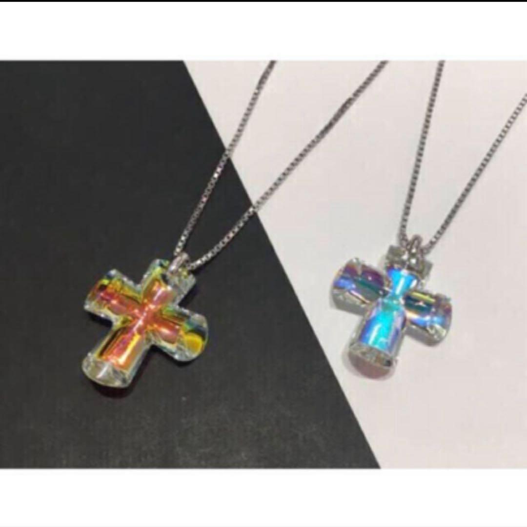廃盤品・色が変化する】 バカラ クロスネックレス エデン イリゼ