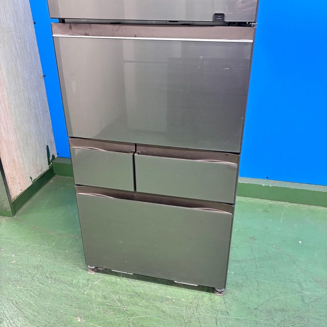 671 極美品 東芝 大型冷蔵庫 500L強 右開き 自動製氷 5ドア ガラス