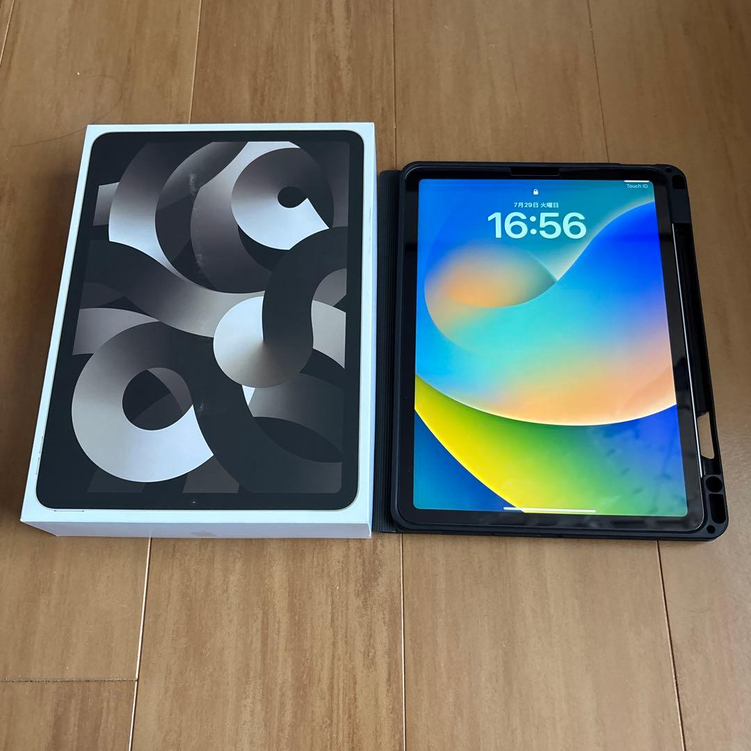 【バッテリー100%】iPad Air (第5世代)256gb 10.86インチ iPad Air Wi-Fi + Cellular 256GB - ブルー（第5世代）[整備済製品