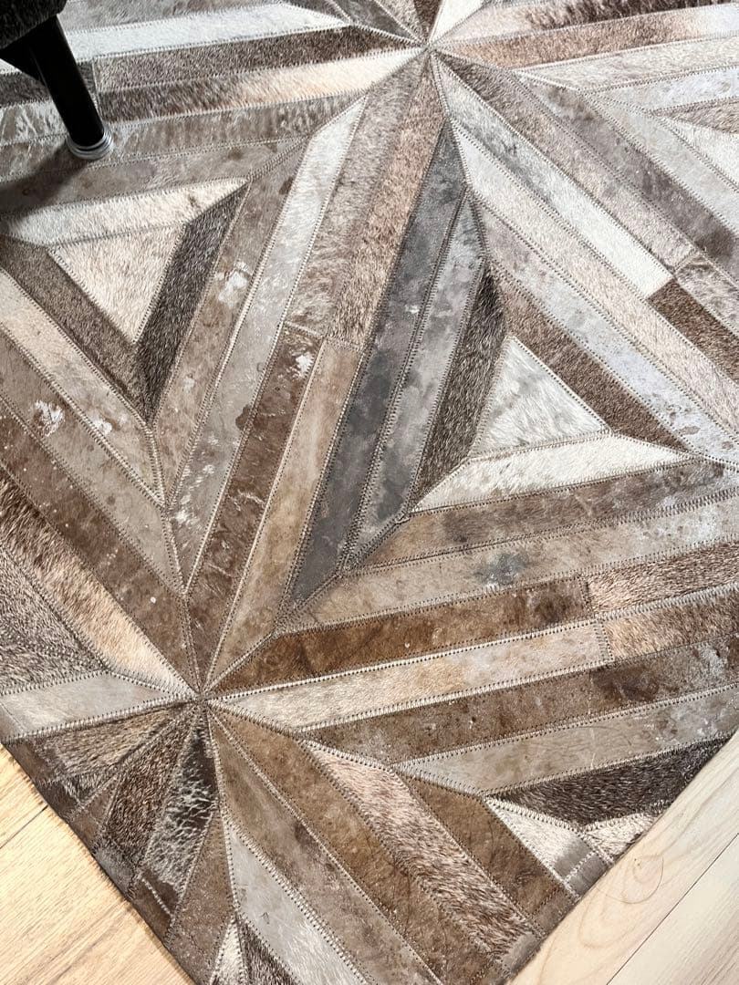 ハラコ パッチワークラグ ボーコンセプトACTUS系165×235 - ラグ