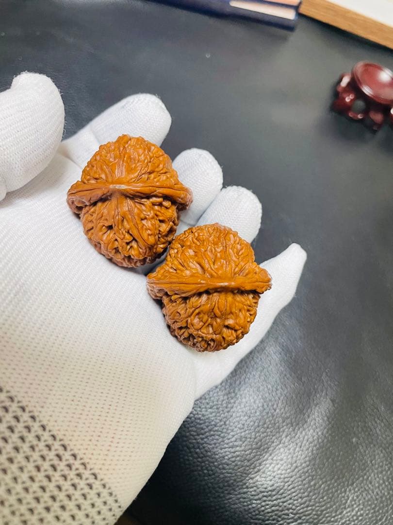 ❤️No.422遊ぶクルミ　文玩核桃 水龙纹（店主1年育てた)