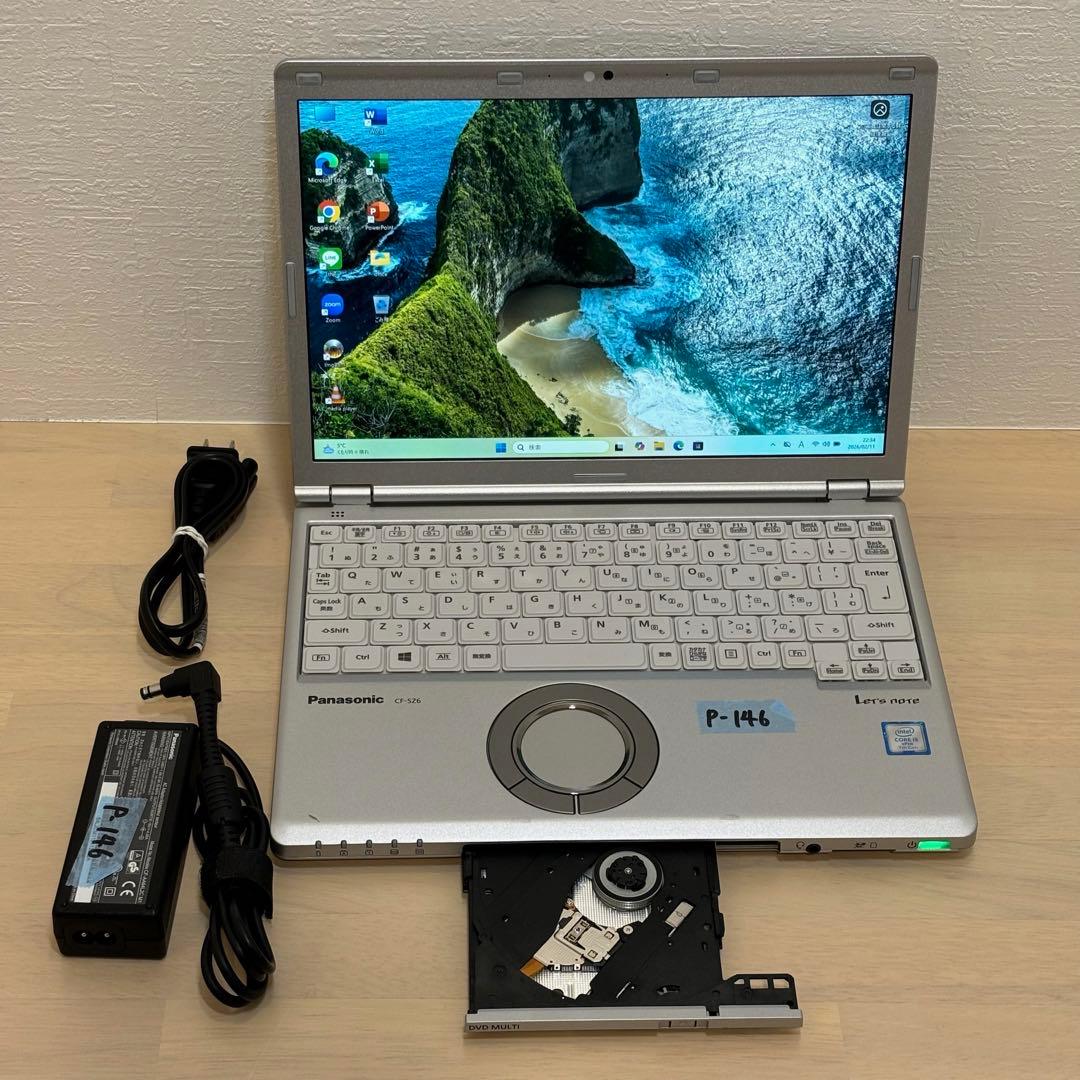 レッツノート PC Windows11 SSD DVD オフィス付き P-146 - メルカリ