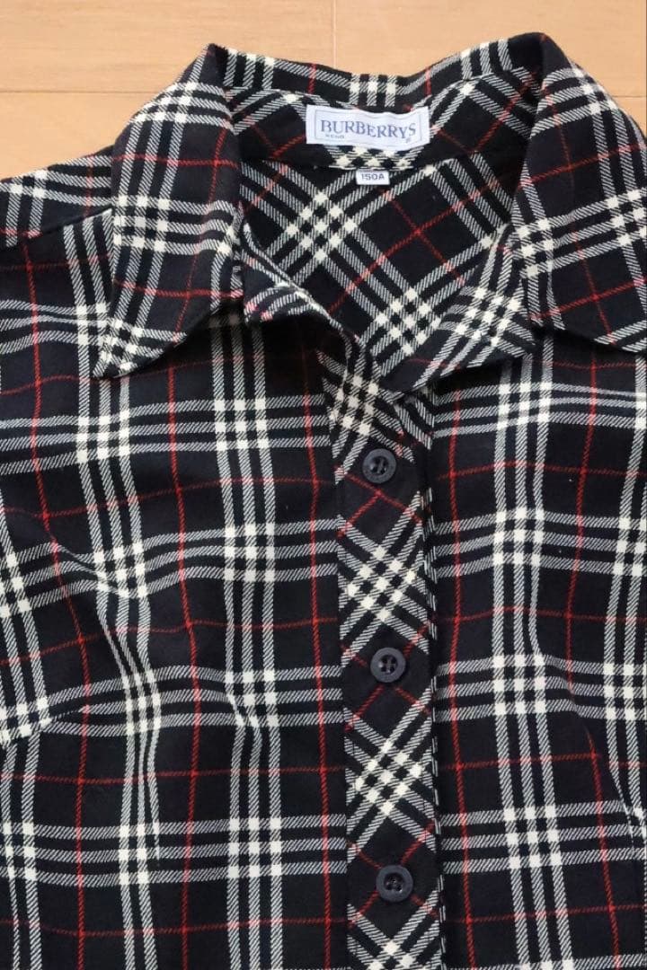 BURBERRY'S チェック柄長袖ワンピース 150A - メルカリ