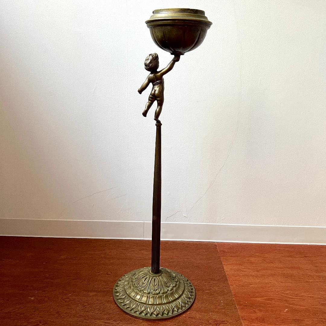 灰皿 スタンド灰皿 フランス製 アールヌーボー ロココ調 アンティーク