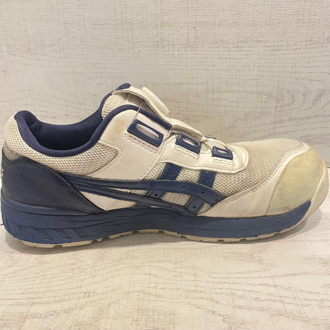 アシックス] 安全靴 作業靴 ウィンジョブ CP209 BOA 白 紺 中古 - メルカリ