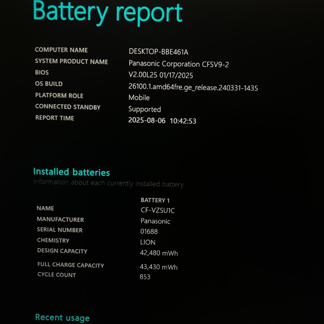 バッテリー良好 軽量 Let's note SV9 第10世代 Core i5