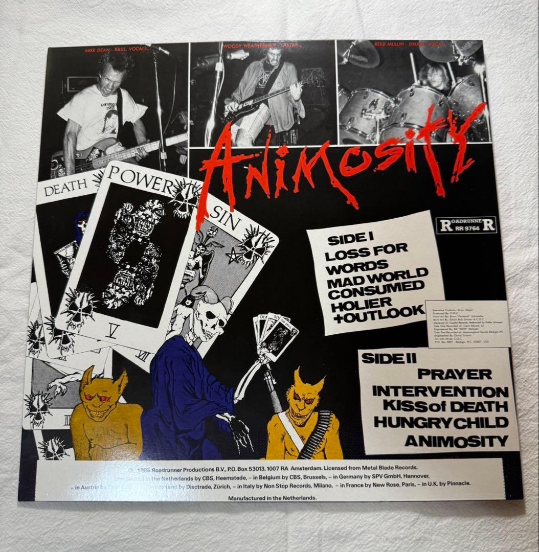 C.O.C. / Animosity LP レコード 西ドイツ盤