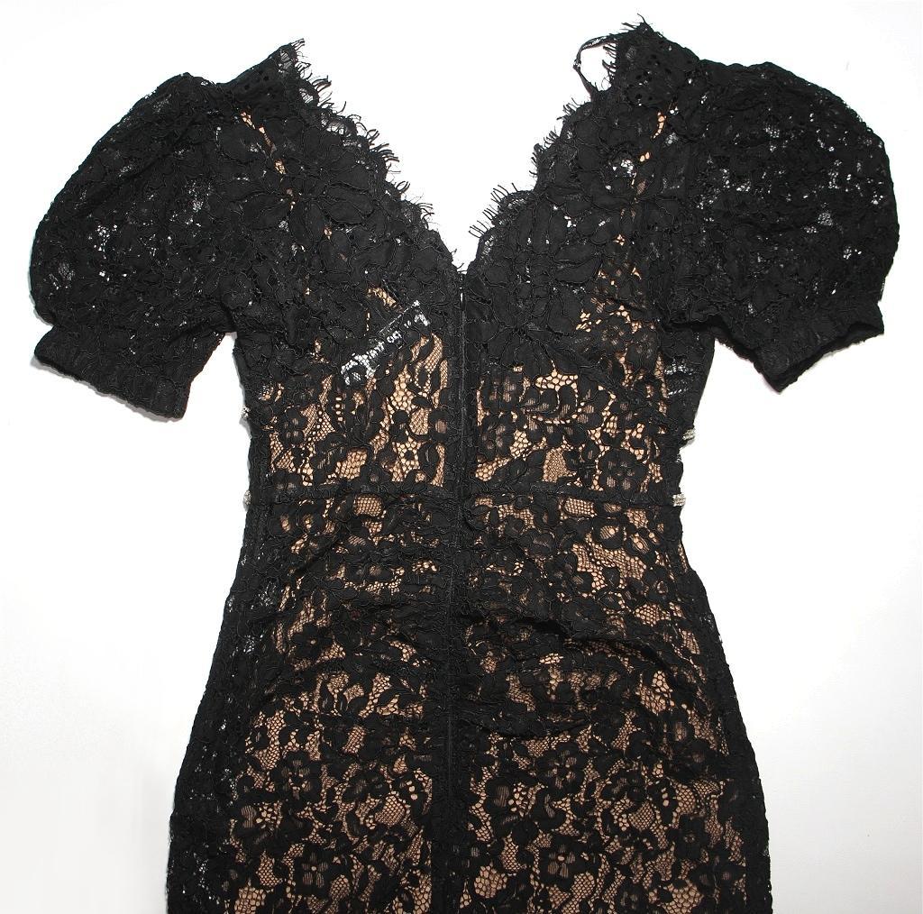 セルフポートレイト ワンピース コードレース カメリア 黒 UK8 未使用