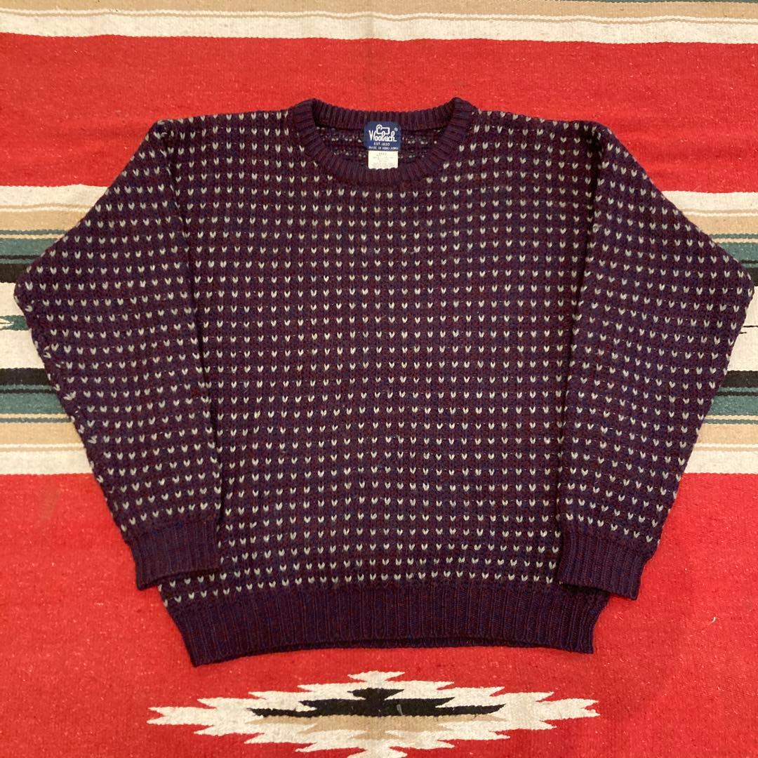 バーズアイ　ニット　ウールリッチ　80s 美品　Lサイズ 中古・古着通販】WOOLRICH (ウールリッチ) バーズアイ ニット セーター