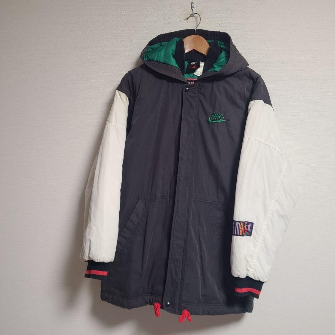 90's～ NIKE AIR JORDAN ロゴ 刺繍 フード付 中綿ジャケット - メルカリ