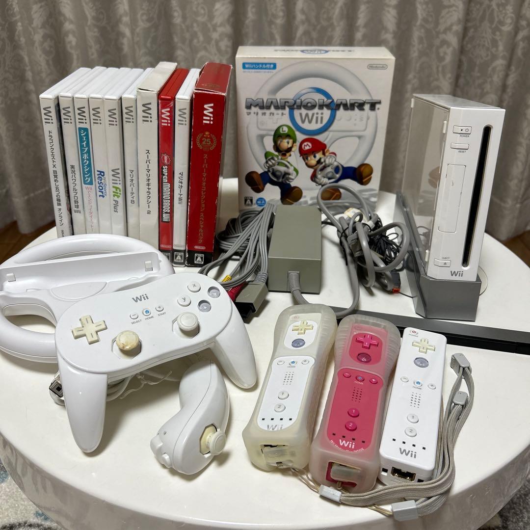 Wii本体 コントローラー ゲームソフト10本セット - メルカリ
