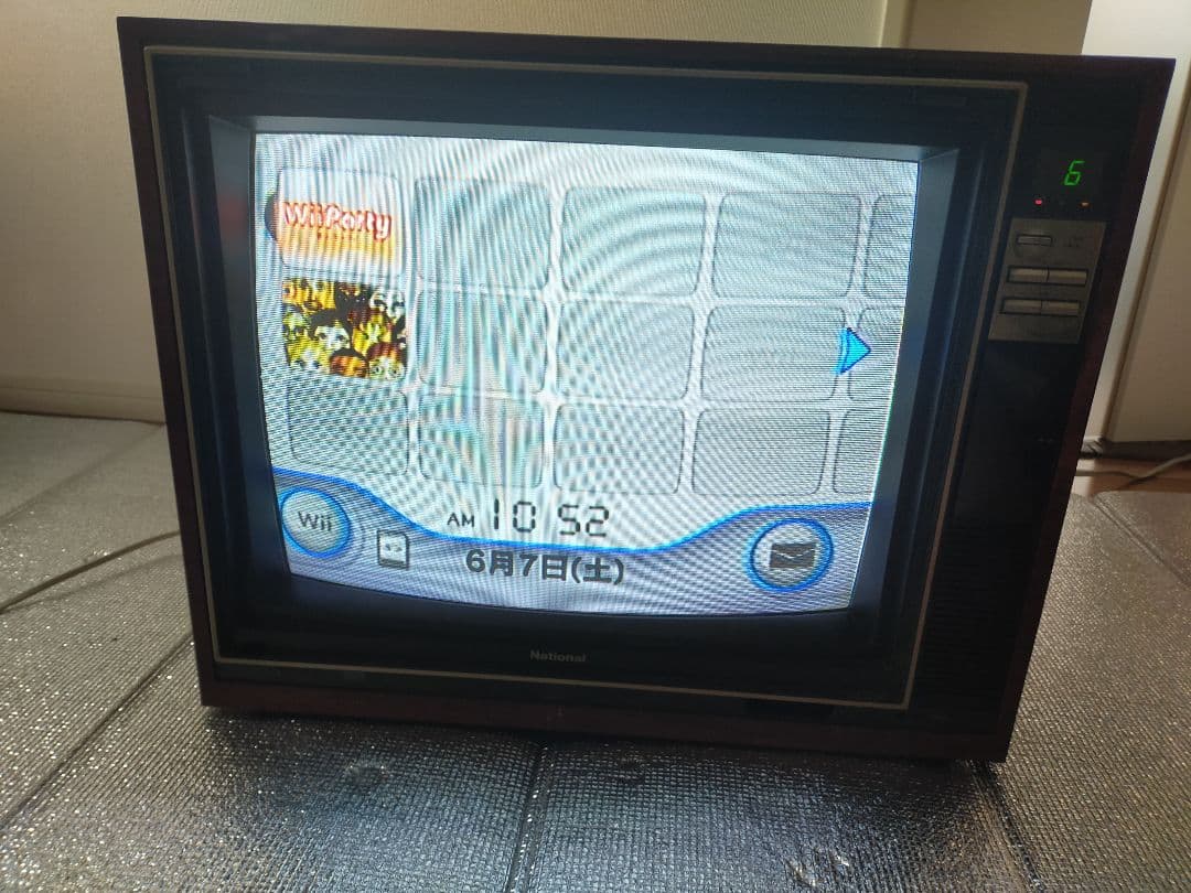 大幅値下☆ナショナルカラーテレビ/美品/当時物/昭和レトロ/音声映像OK