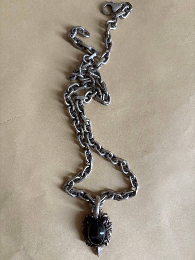 《一点物》メンズ　シルバー silver925 ネックレス　y2k ゴシック