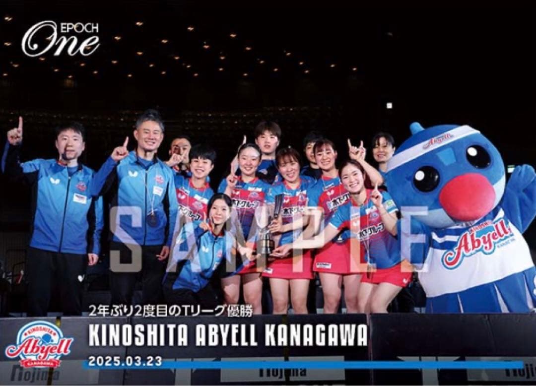 木下アビエル神奈川】2年ぶり2度目のTリーグ優勝 EPOCH エポックワン