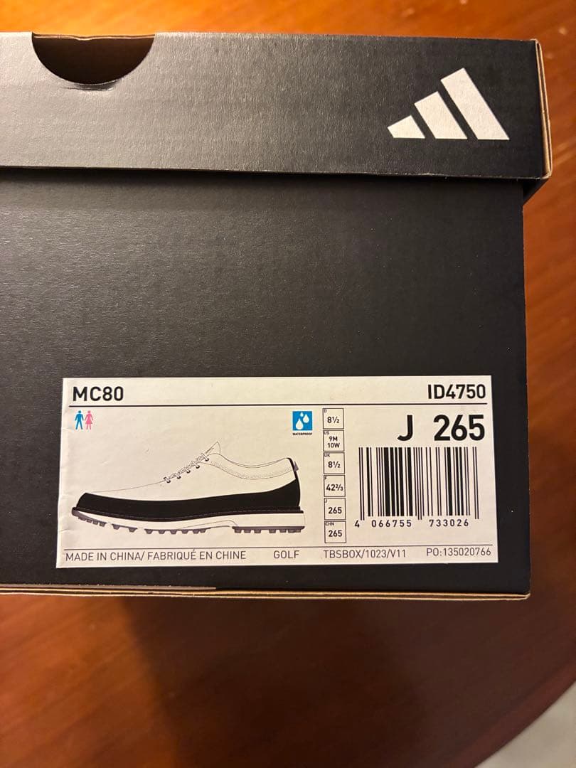 新品箱付きadidasゴルフシューズ MC80 26.5cm 定価29700円