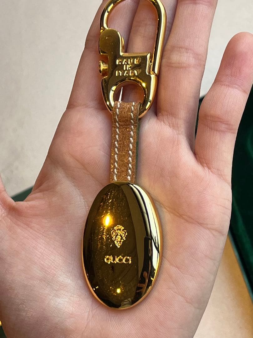 新品未使用】GUCCI キーホルダー ゴールド金具 レトロ シェリーライン