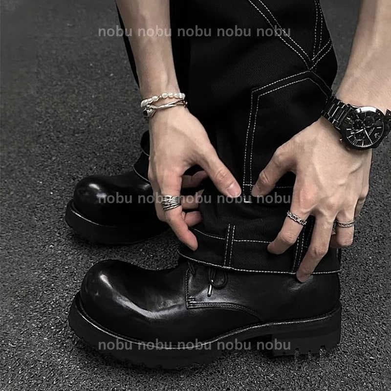 Y2K jking black derby shoes mode - メルカリ