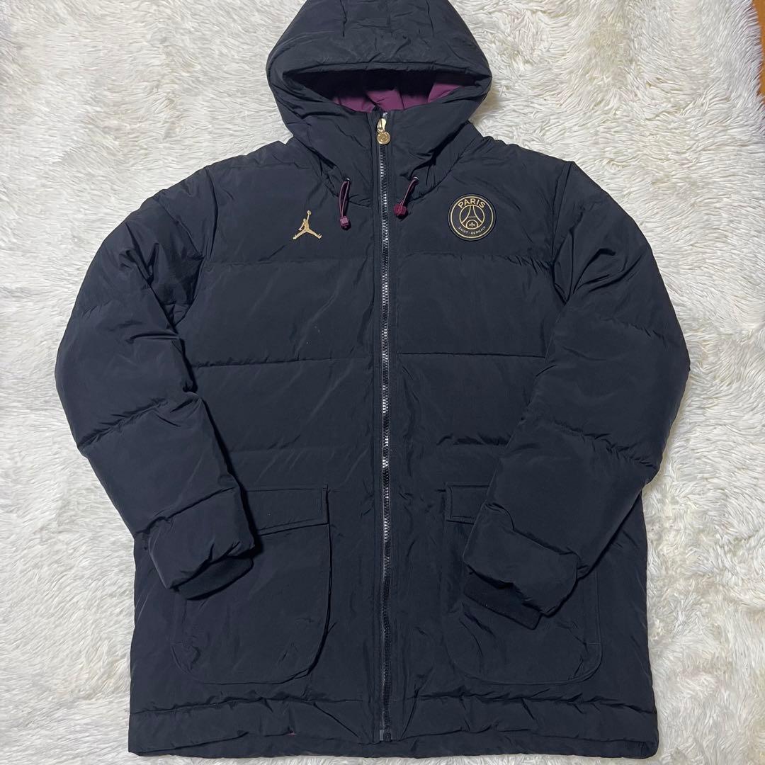 PSG × JORDAN ダウンジャケット ブラック XLサイズ - メルカリ