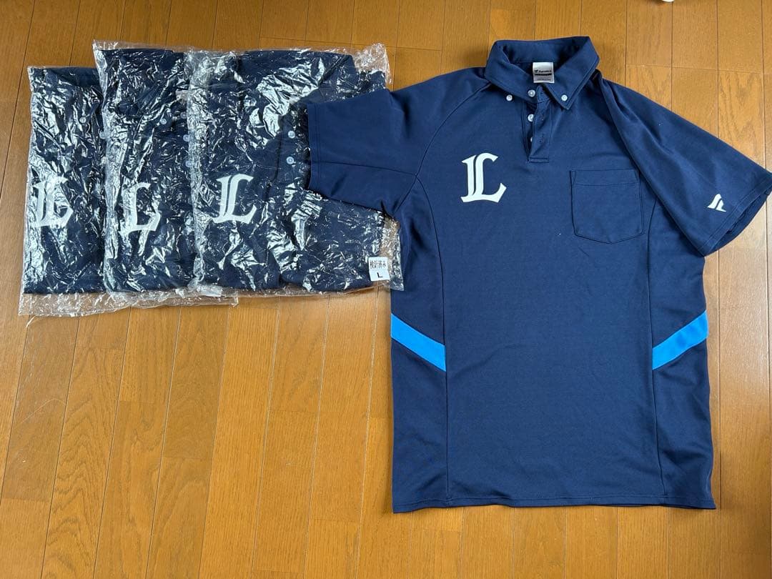 《最終値下げ》　西武ライオンズ　支給品　ポロシャツLサイズ　未開封３枚セット