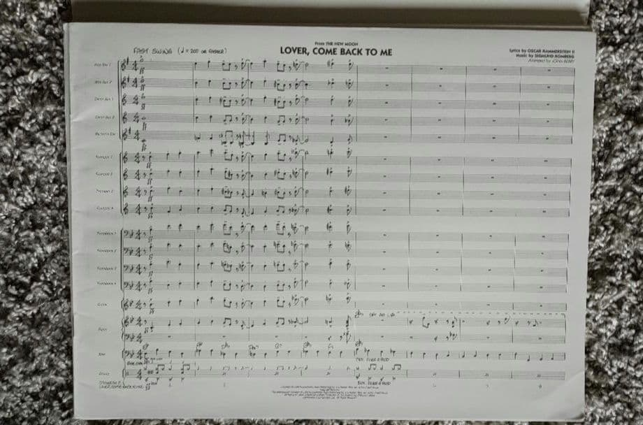 ビッグバンド譜面：Lover, Come Back to Me - メルカリ