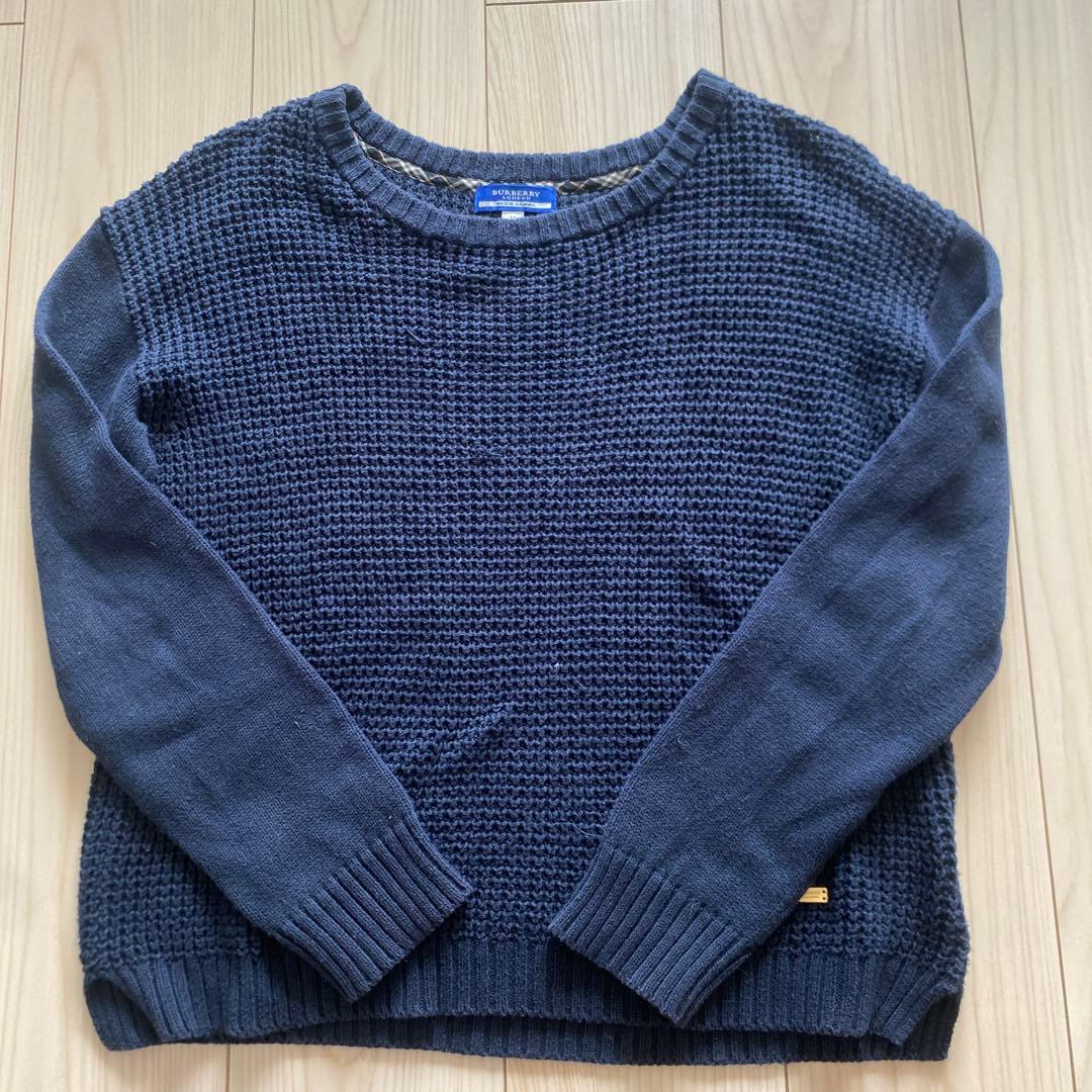 BURBERRY ケーブルニット セーター ネイビー 38 - メルカリ