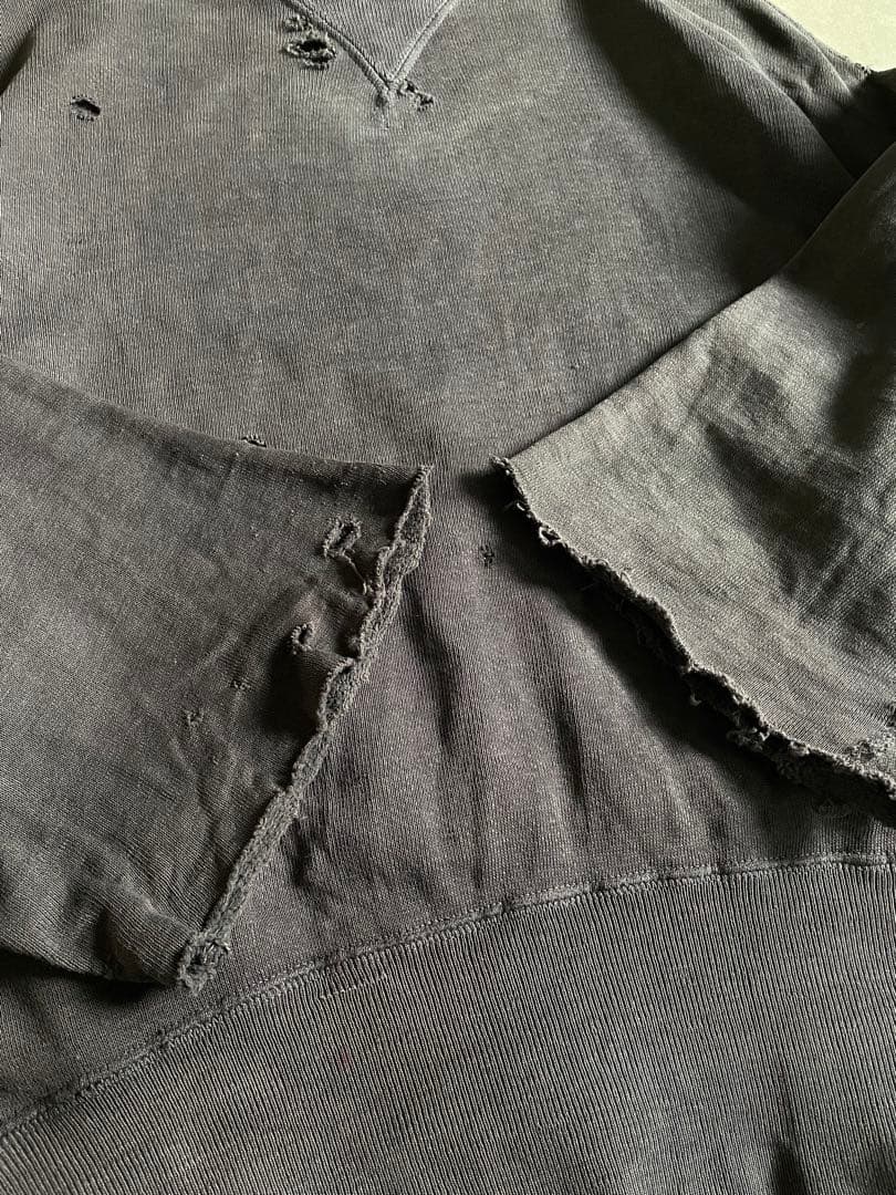 あ*お様 40s 両V ナス紺 スウェット 襤褸 - メルカリ