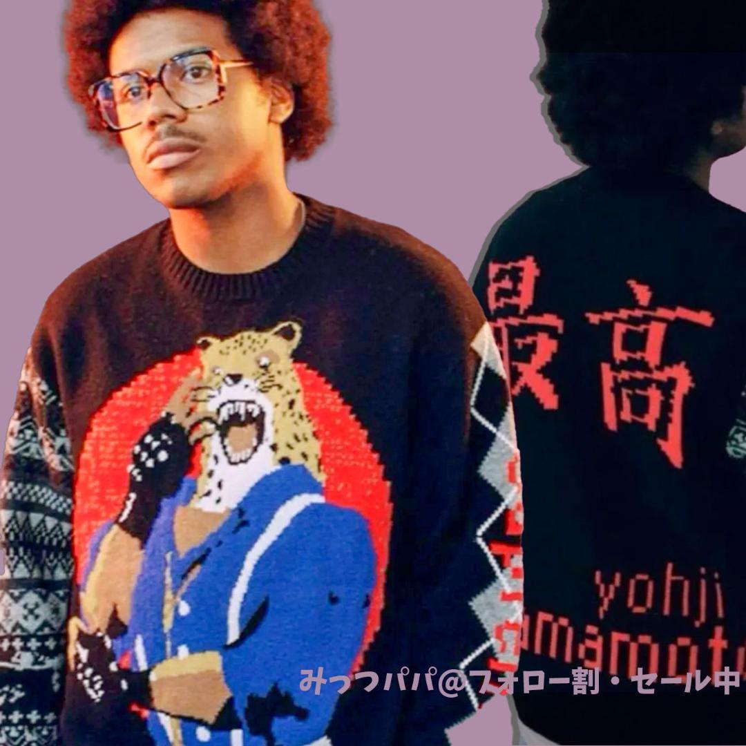 希少】シュプリーム ヨウジ ヤマモト鉄拳セーター ブラック - メルカリ