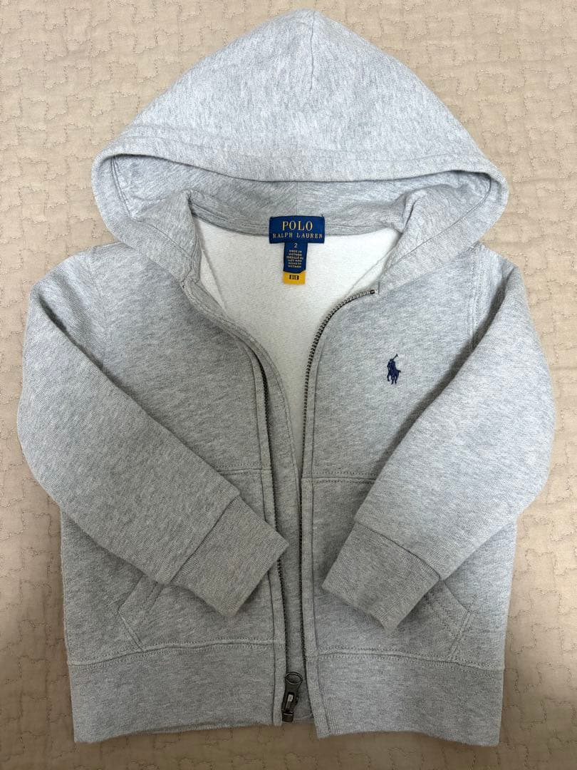Polo Ralph Lauren グレー フード付きパーカー - メルカリ