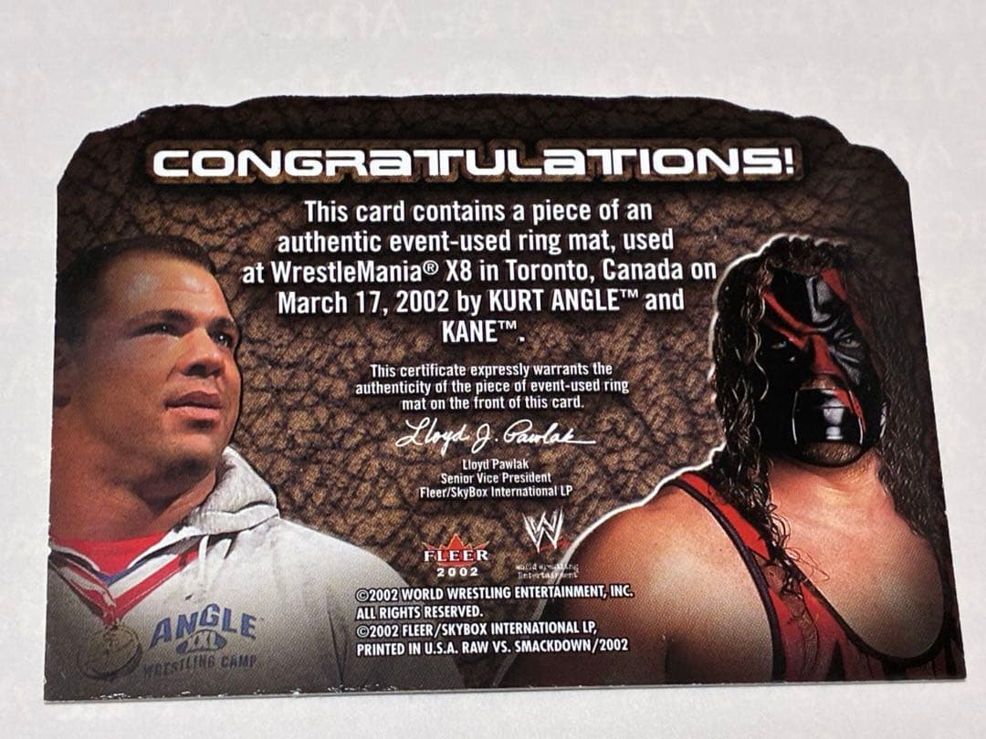 WWE カート・アングル/ケイン リングマットカード - メルカリ