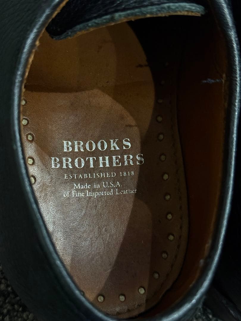 アメリカ製 ブルックスブラザーズ プレーントゥ美品US8D 26cm - メルカリ
