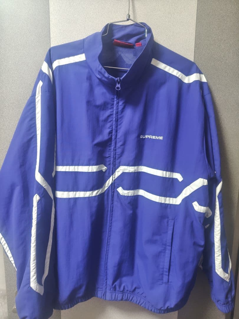 （にょん）Supreme ナイロンジャケット Supreme◇ナイロンジャケット/SLEEVE LOGO SIDELINE JACKET/L/ナイロン