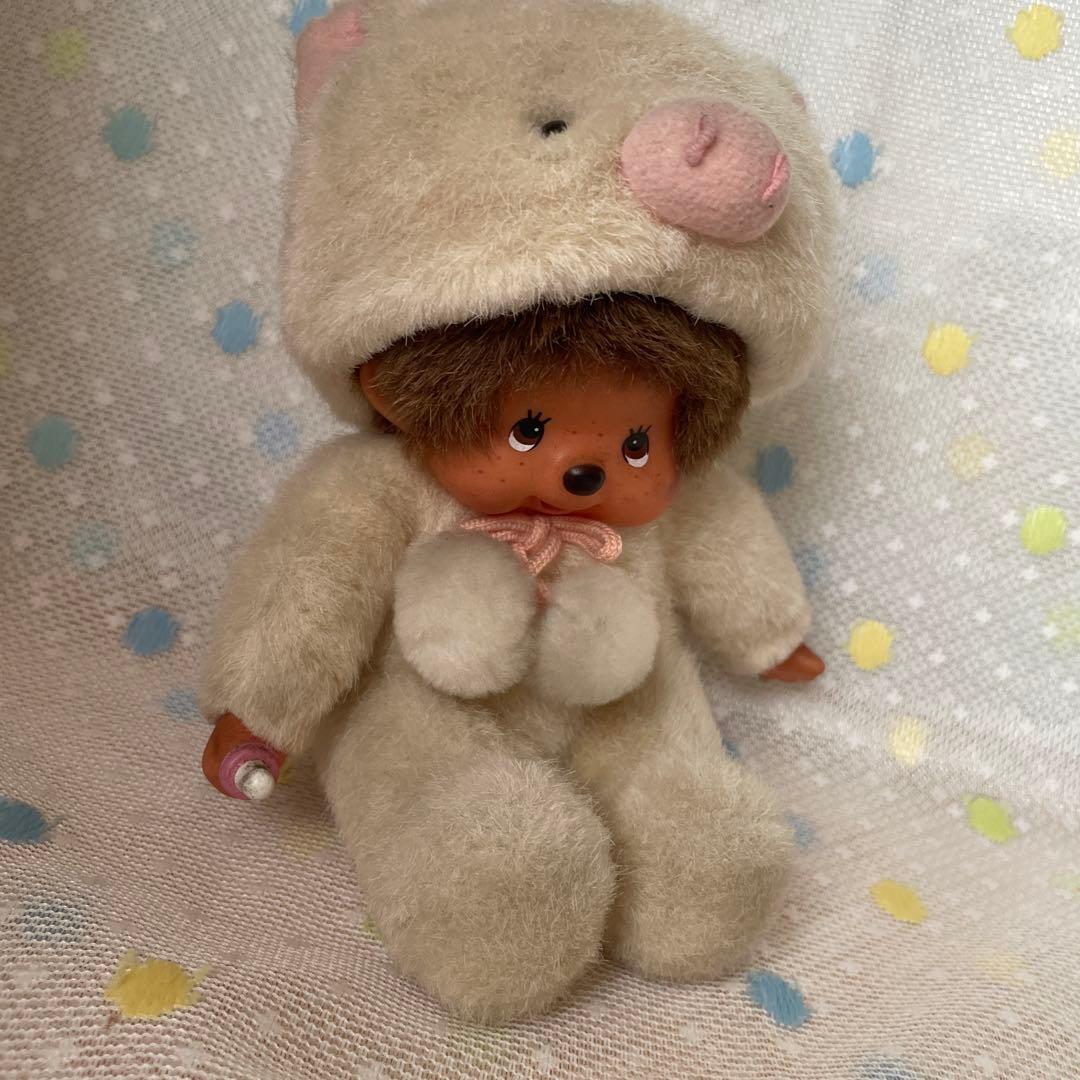 モンチッチ ブタさん 着ぐるみモンチッチ ソフビ 人形 昭和レトロ