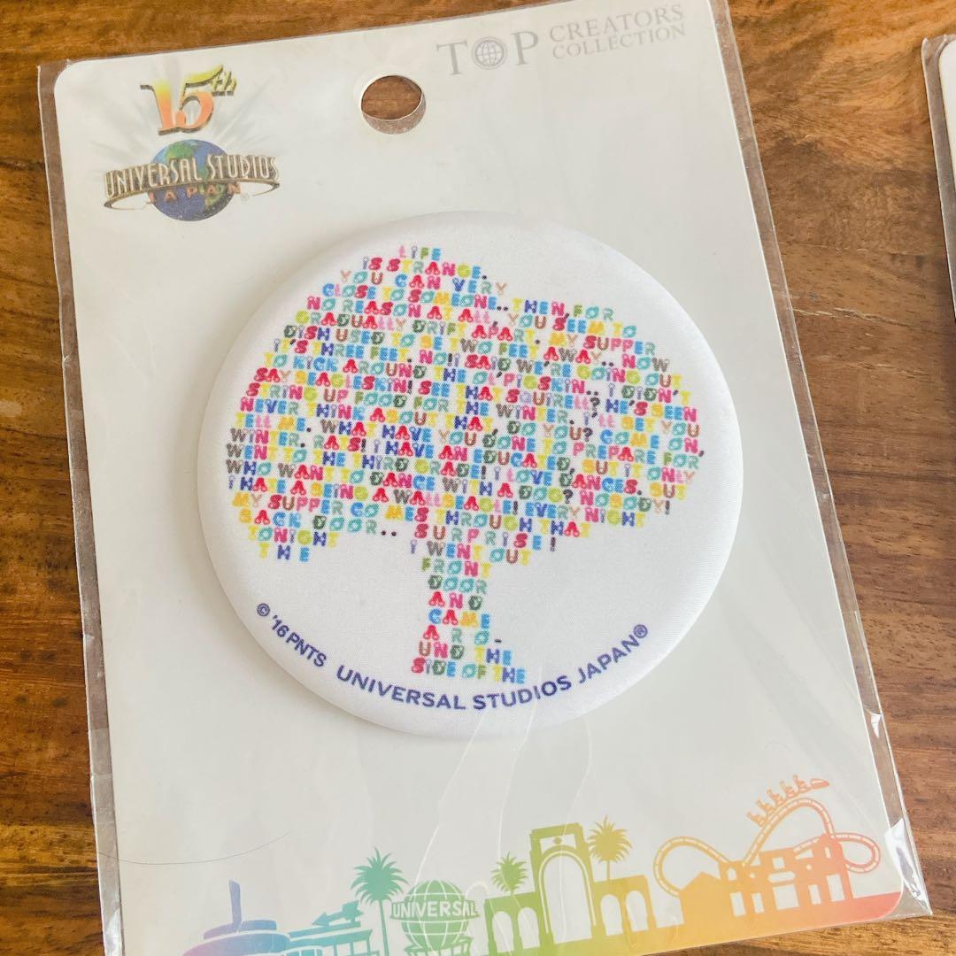 未使用品】米津玄師 USJ 15周年記念 スヌーピー 缶バッジ 2種セット