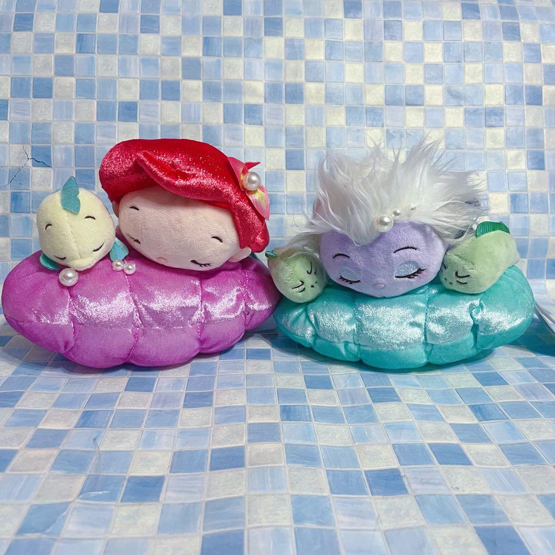 ディズニー リトルマーメイド アリエル アースラ 居眠り ぬいぐるみ 2