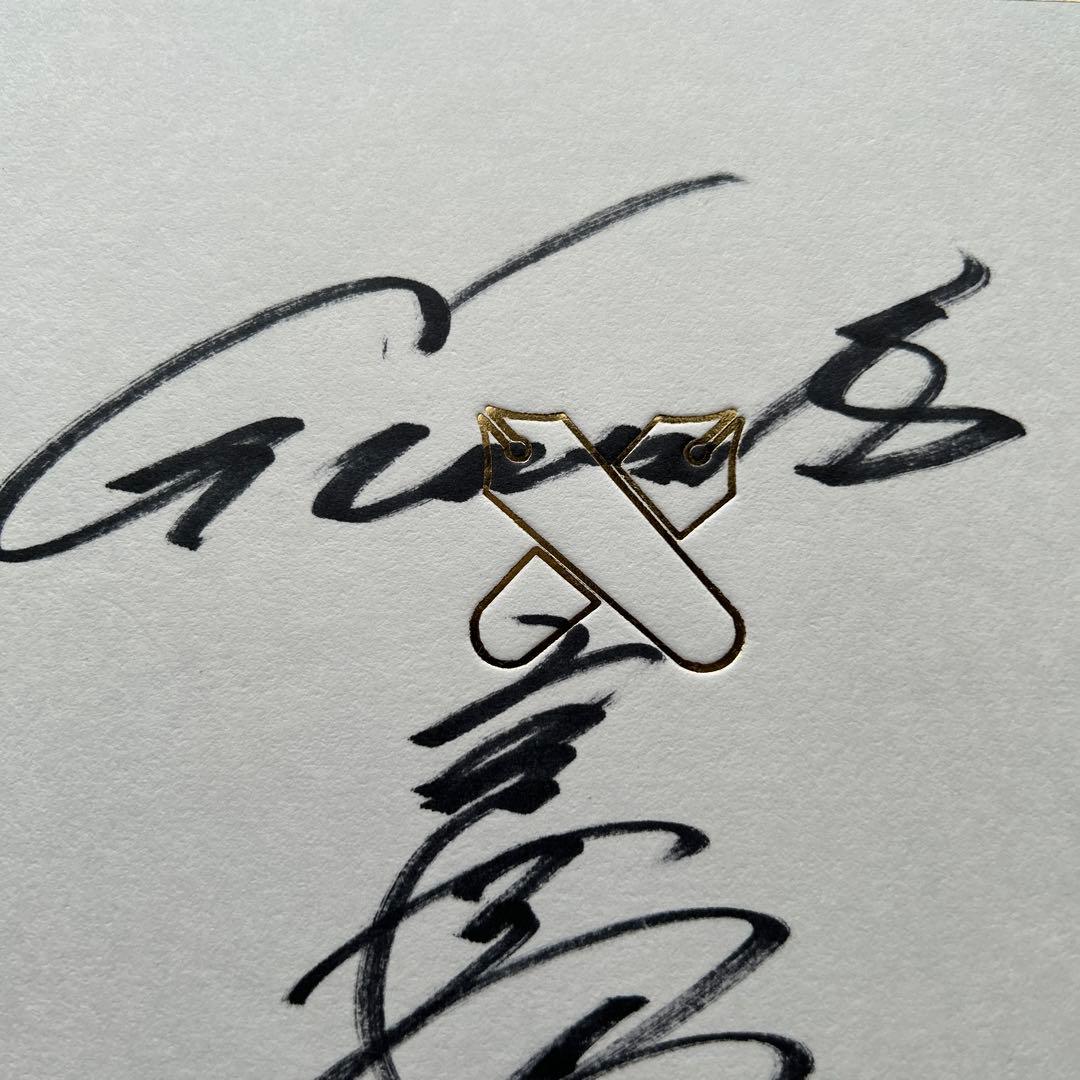 超希少】高橋由伸 直筆サイン色紙 慶應義塾大学ロゴ 読売ジャイアンツ