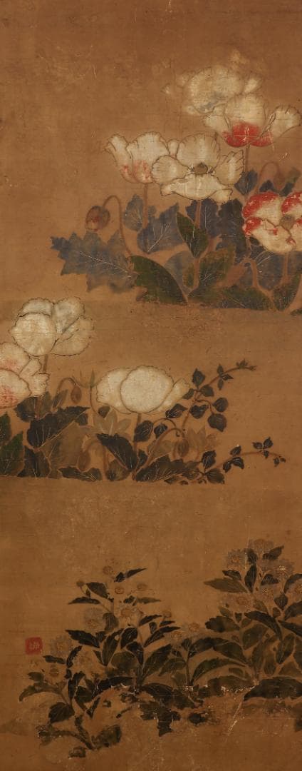 伊年印】☆俵屋宗達『四季草花図』 六曲半双 琳派☆検）尾形光琳 本