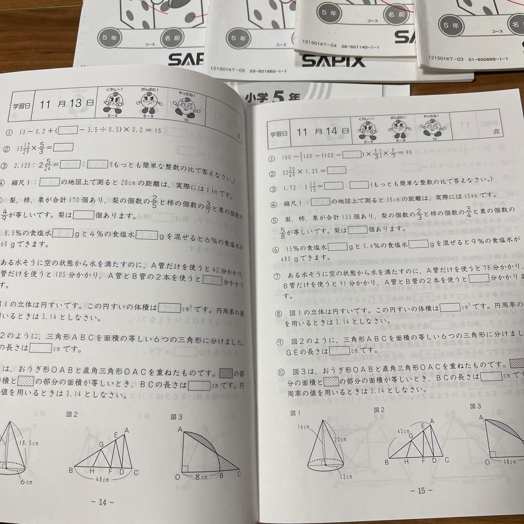 基礎トレーニング 5年生 SAPIX サピックス - メルカリ
