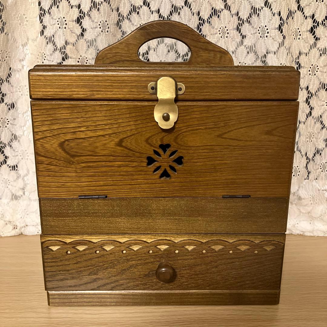 専用◆パリの雑貨屋 木製 メイクボックス FG-266 テーブルドレッサー パリの雑貨屋 メイクボックス FG-266 / コスメティックボックス 収納