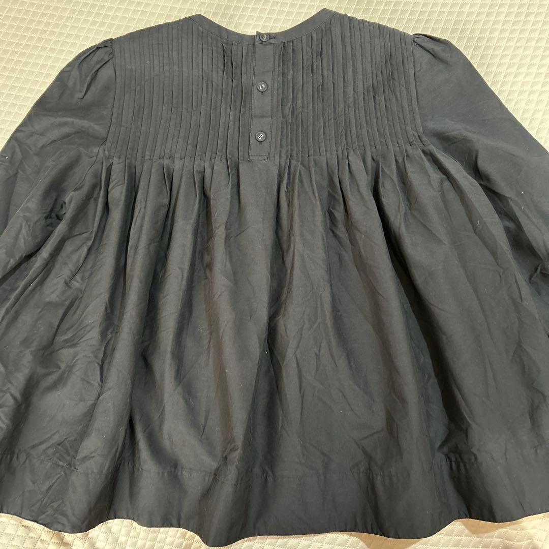 美品 LOHEN ローヘン プリーツブラウス 黒 38