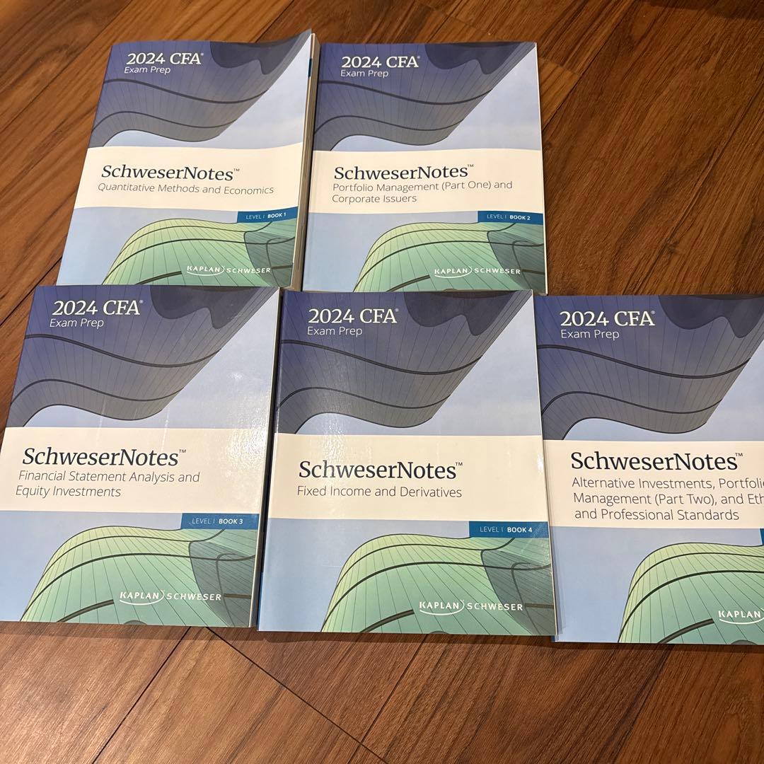 語学・辞書・学習参考書 2024 CFA Level1 SchweserNotes 語学・辞書・学習参考書 2024 CFA level1 schweser 語学・辞書・学習