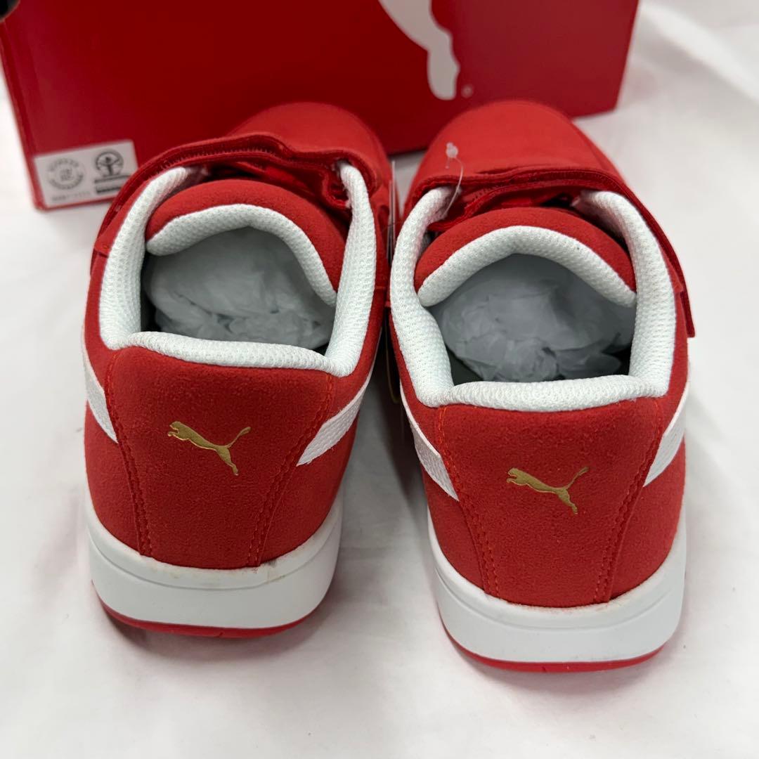 PUMAプーマ　安全靴　プロスニーカー　レッド　25.5cm
