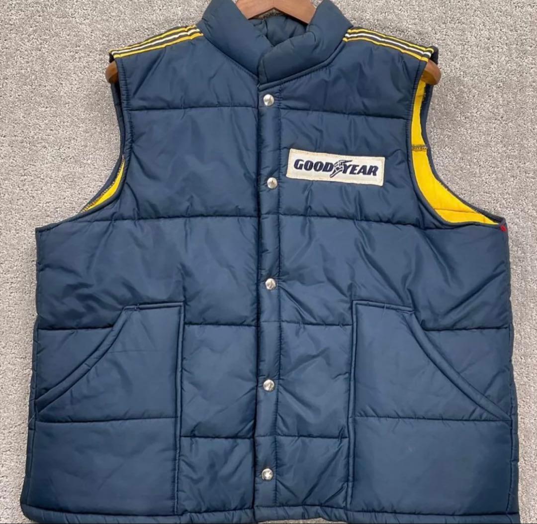GOODYEAR グッドイヤー オフィシャル ビンテージ レーシング ベストxl 沖縄古着屋CYCLONE サイクロン