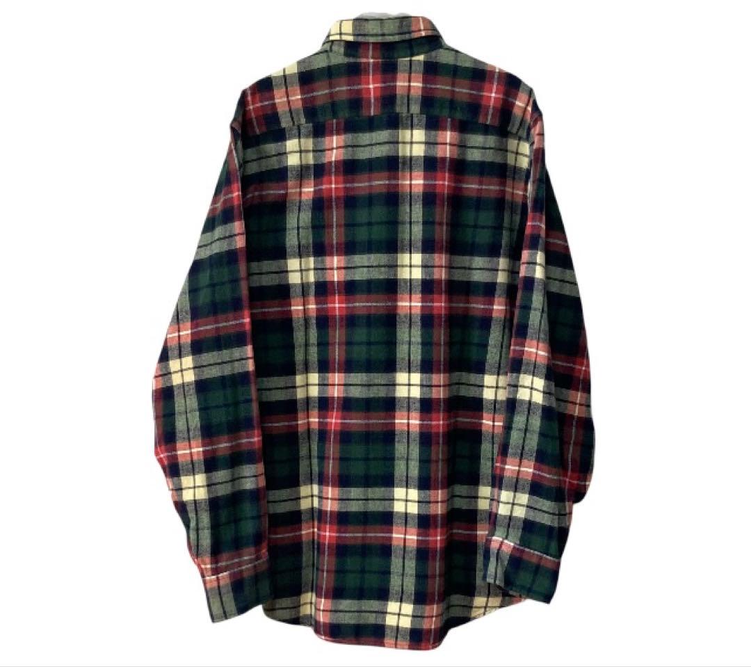 L.L. Bean USA製80sネルシャツ 長袖シャツ チェックヴィンテージL