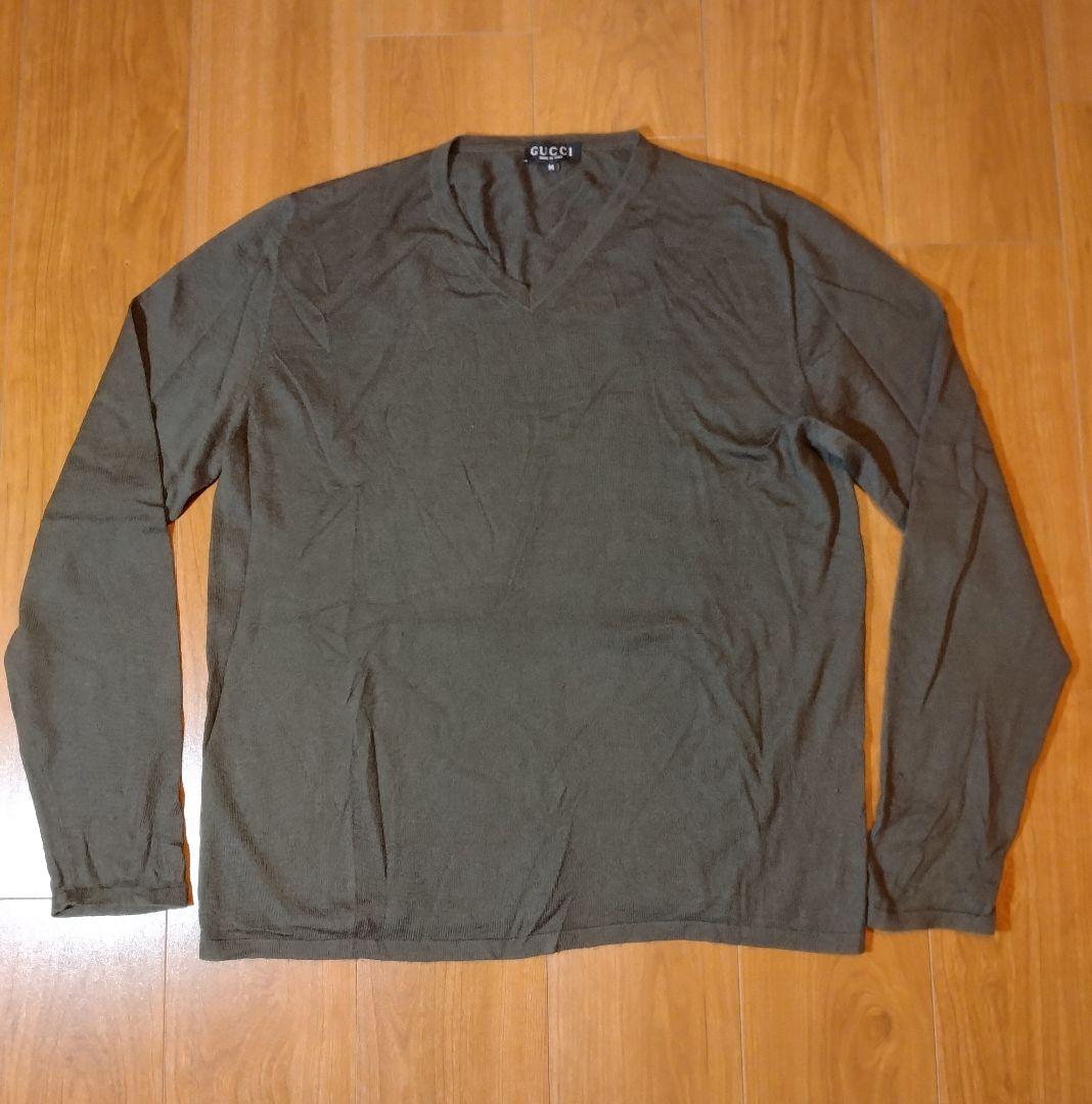 GUCCI メンズ カシミア ダークグレー セーター Mの通販はau PAY
