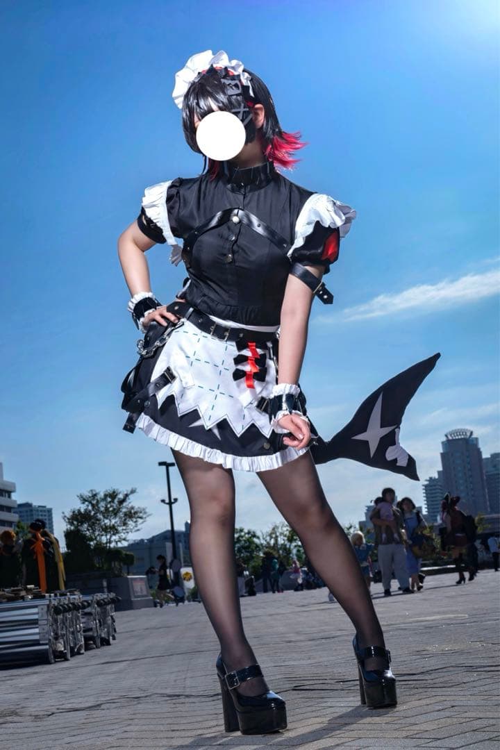 ゼンレスゾーンゼロ エレン・ジョー コスプレ 衣装 ウィッグ 尻尾付き