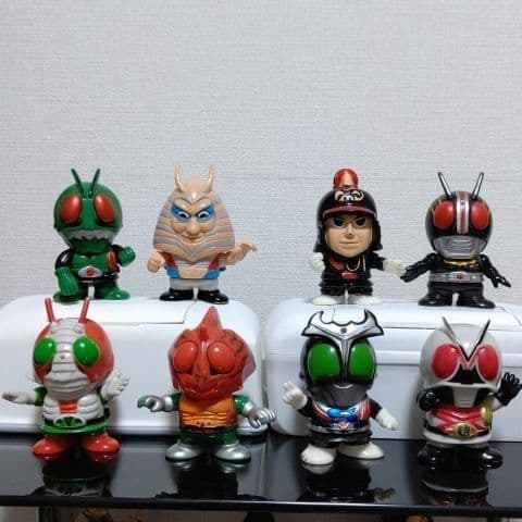 仮面ライダー倶楽部 ボンボンライダー ソフビ 8体セット - メルカリ