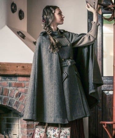 美品】axes femme ナポレオンマント風コート（2020年モデル・茶 - メルカリ