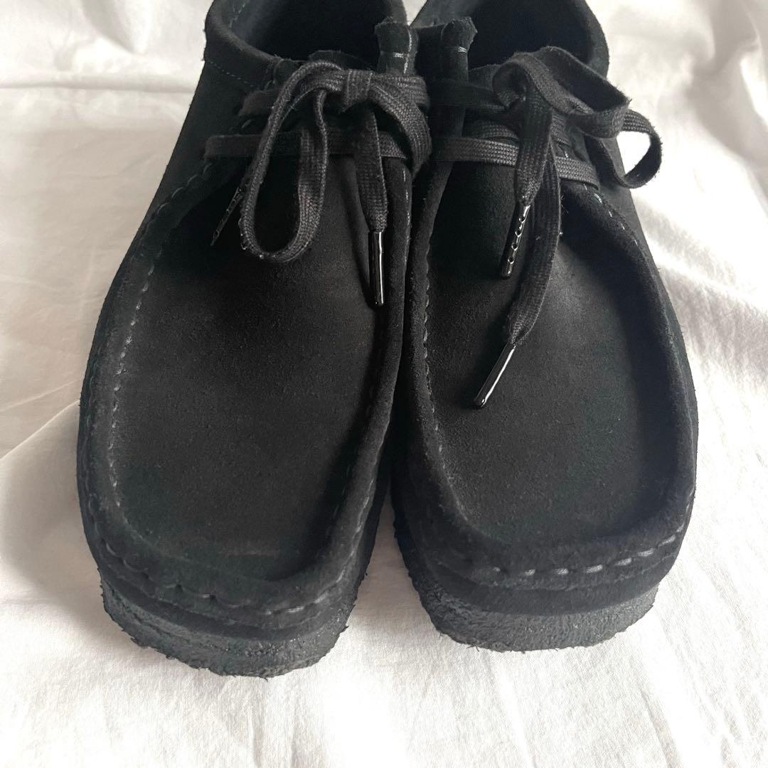 【美品】クラークスオリジナル　ワラビー　25.5cm ブラック