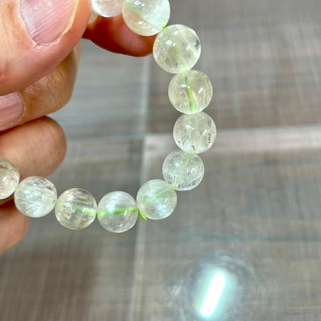 高品質 ヒデナイトブレスレット 透明感＆キャッツアイ効果