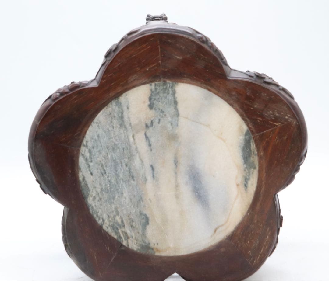 中国 梅彫 大理石嵌唐木花台 茶道具 送料込み260113 - メルカリ